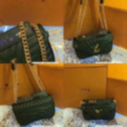 Designer Handbags M51943 Wave Mm Dark Green Embroidered Chain Handles Boston Messenger Shoulder