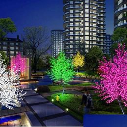 Christmas Decorations 1 5M1 8M 2 0M 5M 3 Height White Led Cherry Tree Light Outdoor Indoor Wedding Garden Resort Decorati251C Drop D Dh1Wh