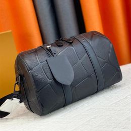 7A Designer City Keepall Bags Calf Leather Mens CrossBody Handbags Fashion Jacquard Strap Purse277u