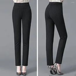 Women's Pants Stylish Autumn Middle Aged Women Casual Slim Fit Soft Skinny Pencil Lady Fall Trousers Tummy Control