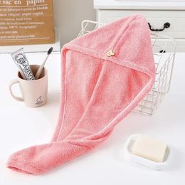 Towel Women's Bath Dry Hair Cap Quick Drying For Home Superfine Fiber Towels Bathroom Accessories Solid Color Hat Bathrobe