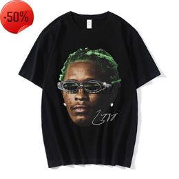 Men's Young Thug Graphic Shirt Men Women Fashion Style Tshirt Short Shirt Oversized