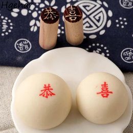 Baking Tools Traditional Chinese Moon Cake Mould Wood Dessert Seal Stamp DIY Pastry Cookie Moulds Steamed Bun Manual Accessories