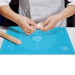 Baking Tools 70 50cm Silicone Mat Pad Pizza Dough Maker Pastry Kitchen Gadgets Non-Stick Rolling Cooking