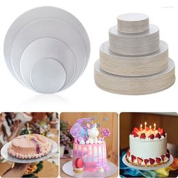 Bakeware Tools 4-10inch Round Cake Board Base Disposable Plate Paper Cupcake Dessert Tray Birthday Party Wedding Decoration