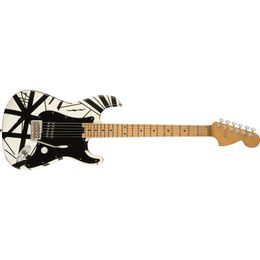 Striped Series 78 Eruption White with Black Stripes Relic Electric Guitar