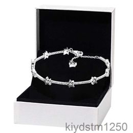 Celestial Stars Link Bracelet for Authentic Sterling Silver Hand Chain Wedding Jewelry Women Girlfriend Gift Designer Bracelets with Original Box Uqp7