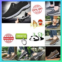 Designer Platform Step on shoes for middle-aged elderly people women man work Brisk walking Autumn Comfortable wear resistant Anti slip soft sole Dad's shoes