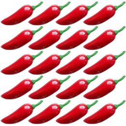 Decorative Flowers 100 Pcs Artificial Pepper Red Chilli Ornament Decor Fake Vegetable Simulated Foam Adornments