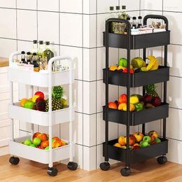 Kitchen Storage Multifunction Rolling Cart Rack With Lockable Wheels For Bathroom Painting Tools Organisers
