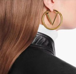 Top Paris Jewellery Accessories Women Hoop Earrings Luxury 18K Gold Ear Studs Lady Nice Christmas gift lou With Box