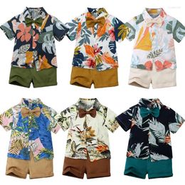 Clothing Sets T-shirt For A Boy Kids Short Set Cotton Infant Summer Clothes Suit From 2 To 4 Years Children Pants Male Baby Two-piece