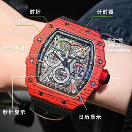 Switzerland's top luxury watches Rich Mechanical Watch Mens Top 10 Brands Male Student Trend Miller Red Devil Black Technology Tritium Gas