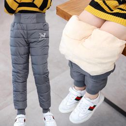 Trousers Children Winter Boys Girls Thicken Outer Wear Warm Pants Waterproof Ski Children'S Clothing Long