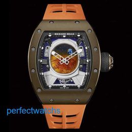 Luxury Watch RM Wrist Watch Richardmile Wristwatch Rm52-05 Series Rm5205 Astronaut Tourbillon Titanium Alloy Enamel Martian Disc