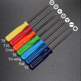 7 Pieces/Set Torx T5 T6 T8 T10 Cross Tri-wing Flat Shape Screwdriver Cell Phone Repair Tool Or Xbox 360 Gtifr Btios