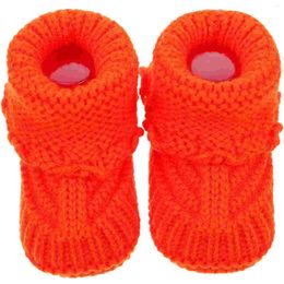 Boots Baby Girls' Shoes Knitting Christmas Handmade Knitted Born Crochet Yarn Thick For