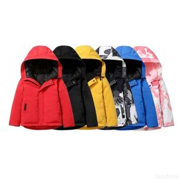 Kids Designer Down Coat Winter Jacket Boy Girl Baby Outerwear Jacket's with Badge Thick Warm Outwear Coats Children Parkas Fashion Classic Parkas