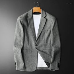 Men's Suits 2024 High-quality Fashion With Handsome Trend Business Leisure Boutique Spring Slim-fit Suit Jacket Wool M-4XL