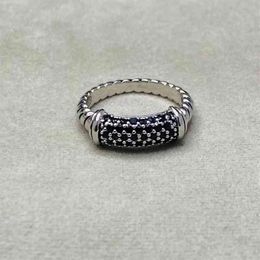 Fashion Jewellery Designer Diamond Black White Ring Rings Diamond Womens Mens High Quality Platinum Plated270Z