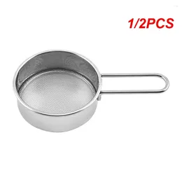 Baking Tools 1/2PCS Household Flour Sieve Hand-held Kitchen 430 Stainless Steel Small Sugar Mesh Comfortable