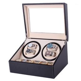Watch Winders Mechanical Black PU Leather Automatic Storage Box Collection Display Jewellery US Plug Winder Box1331t