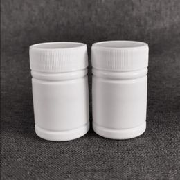 Free Shipping 100pcs 30ml 30cc 30g HDPE White Empty Pharmaceutical Plastic Medicine Pill bottles with Caps & Aluminium Sealers Rmaeo