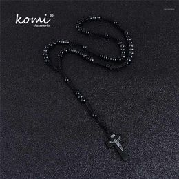 Komi Whole Catholic Orthodox 8mm Wooden Rosary Beads Brand Necklaces Religious Jesus Praying Necklaces Beads Jewelry1203D