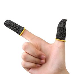 Pair Gaming Finger Sleeve Fibre Breathable Fingertips For Games Anti-Sweat Touch Screen Cots Cover Sensitive Mobile Disposable Glo288Q