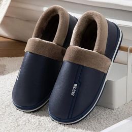 Slippers Slip Warm 48 Size Casual Waterproof Big Slides 50 Shoes 47 Home Winter Men Non Indoor Large 49 Bedroom House