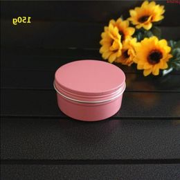 150g 82*38mm Pink Round Aluminum Box Metal Tin Cans DIY 150ml Cream Portable Jar Tea Pot Cosmetic Empty Containershigh qualtity Hfqmv