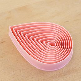 Baking Moulds 10PCS Droplets Cookie Cutter Set 1.5-9.6cm Water Shape Pastry Mould Polymer Clay Cutters Fruit