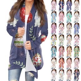 Women's Jackets Casual Fashion Coat Long Sleeved Valentine's Day Printed Cardigan Without Top Comfortable Slim-Type Ropa Mujer