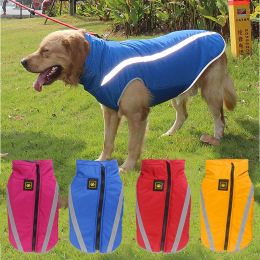 Apparel Winter clothes For Large Dogs Warm Waterproof Reflectable Big Dogs Clothes Jackets Padded Fleece Winter Warm Pet Dog Coats