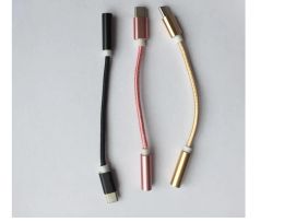 Type-C to 3.5mm Earphone cable Adapter usb 3.1 Type C USB-C male to 3.5 AUX audio female Jack for Samsung Huawei Xiaomi Mi 8 A2 11 LL