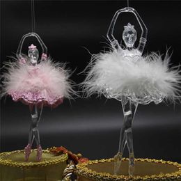 Maxsin 1PC fashion Acrylic three-dimensional ballerina dancer Pendant DIY Wedding creative home decoration tools Ornaments185S