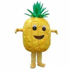 2014 Halloween Pineapple Mascot Costume High Quality customize Cartoon Foot Plush Anime theme character Adult Size Christmas Carnival