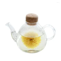 Hip Flasks High Temperature Resistant Electric Ceramic Stove Household Teapot Enclosure Tea Brewing Pot Glass Set