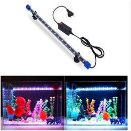 24-54CM Aquarium Light Fish Tank Submersible Light Lamp Waterproof Underwater LED Lights Aquarium Lighting332S