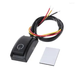 Smart Home Control Car Push Button Latching Turn ON OFF Switch For LED Light DC 12V 200mA 2.4W