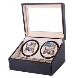 Watch Winders Mechanical Black PU Leather Automatic Storage Box Collection Display Jewellery US Plug Winder Box1288x