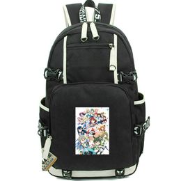 Battle Girl High School backpack Melody Ring daypack Anime school bag Print rucksack Casual schoolbag Computer day pack