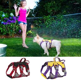 Dog Collars Harness Adjustable No Pull Pet Walking Training Vest Breathable Reflective Outdoor Chest Strap