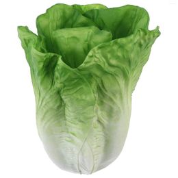 Decorative Flowers Simulated Lettuce Model Kitchen Decoration Fake Food False Lifelike Vegetable Pvc Artificial Vegetables