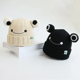 Berets Baby Wool Hat Autumn And Winter Boys Girls Knitted Frog Super Cute Warm
