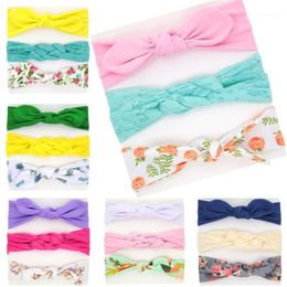 3Pcs Set Baby Headbands Po Prop Gift for Infants Ears Head Wraps Elastic Knotted Lace Headband Accessories1231y