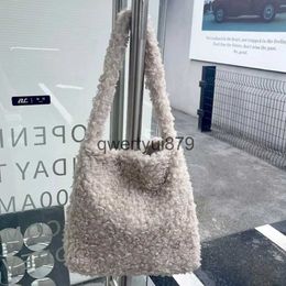 Shoulder Bags Korean Casual Plus For Women Luxury Designer andbag And Purse 2023 New In Polyester Imitation lambswool Underarm Soulderqwertyui879