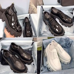 2024 Loafers Women Designer Casual Shoes Platform Monolith Loafer Sneakers Leather Lace-ups With Box 518