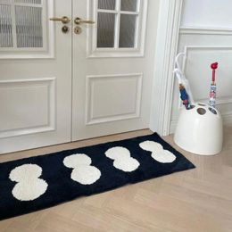 Carpets Polyester Fibre Floor Mat Plush Rug For Kids Bedroom Furry Carpet Room Non-slip Gourd Pattern Nursery Decor Soft