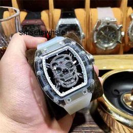 Automatic Mechanical Watches Men Top Quality Fashion Rm05201 Superclone Active Personality Tourbillon Cool Rm52 Skull Sports Waterproof Hollow Out